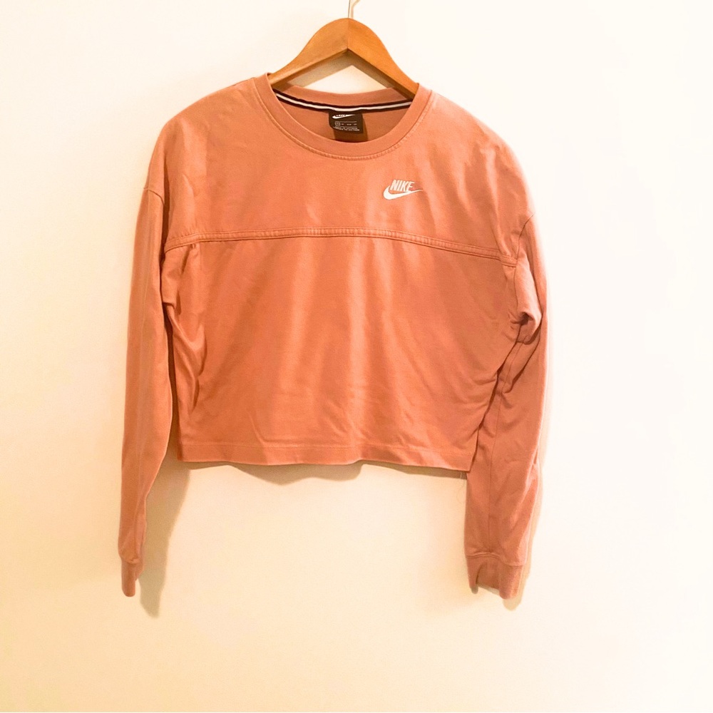 Nike XS Cropped Women’s Sweatshirt Salmon/Peach Color